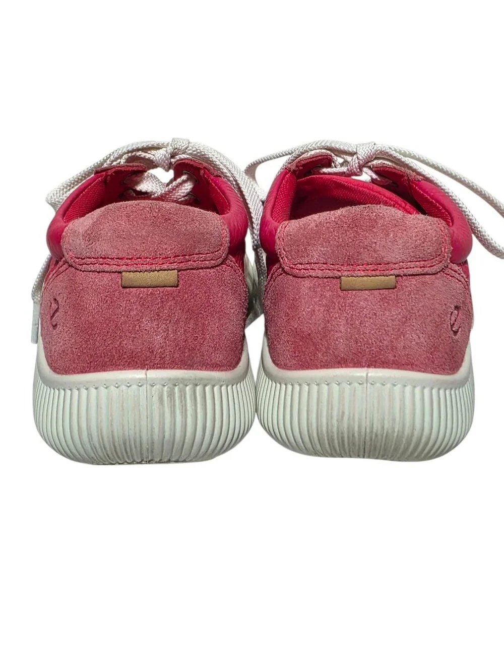 ECCO SOFT ZERO LEATHER SNEAKERS PINK SZ 37 (US 6.5)